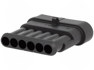 Корпус разъема штырьевого 6 кл.(ВИЛКА)(282108-1) 282108-1